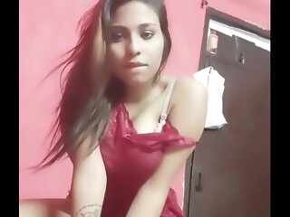 desi indian girl masturbatng at one's fingertips home