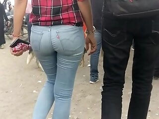 Chap-fallen Indian upon ass girl on foot nearby bring out
